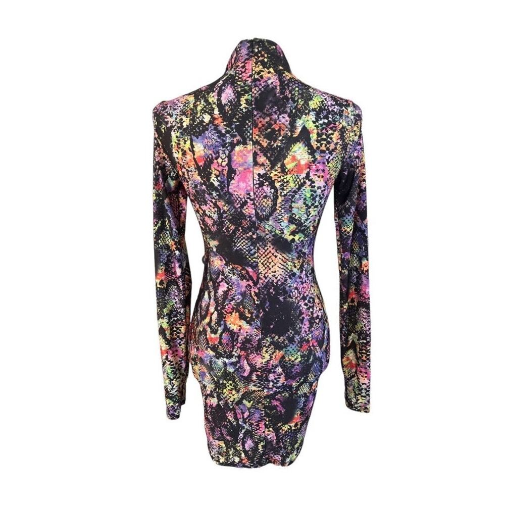 Fashion Nova Multi Color Python Snake Print Bodyc… - image 2